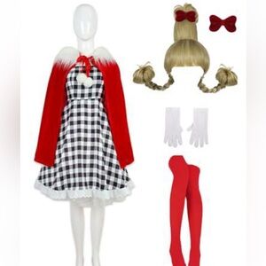 Cindy Lou Who Costume Adult Size Small (New)